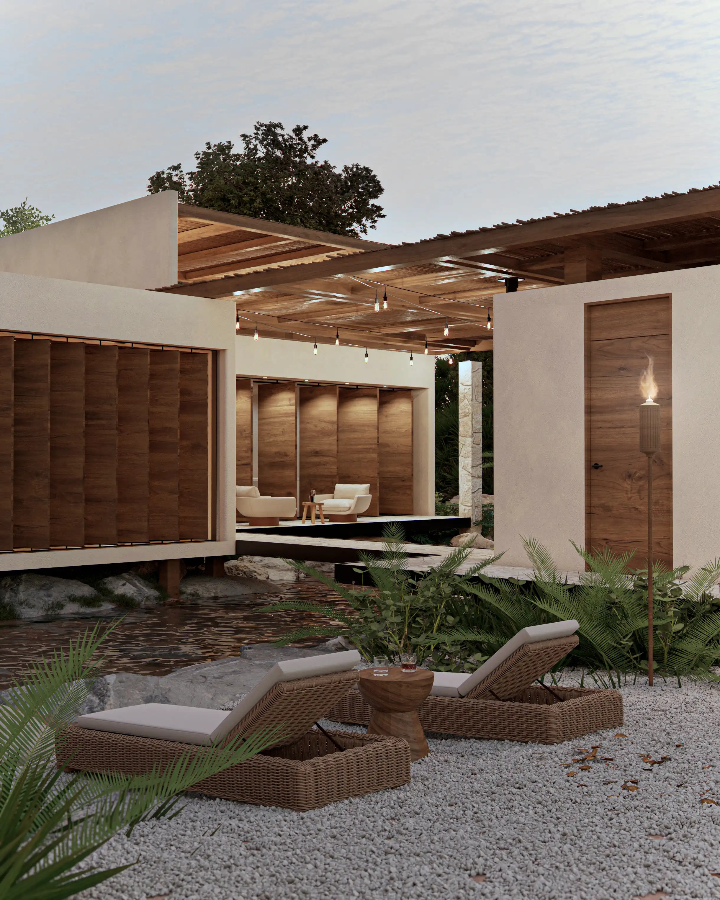 Terraza residencia