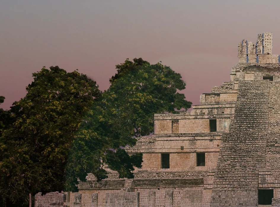 Arquitectura maya y entorno natural de Campeche