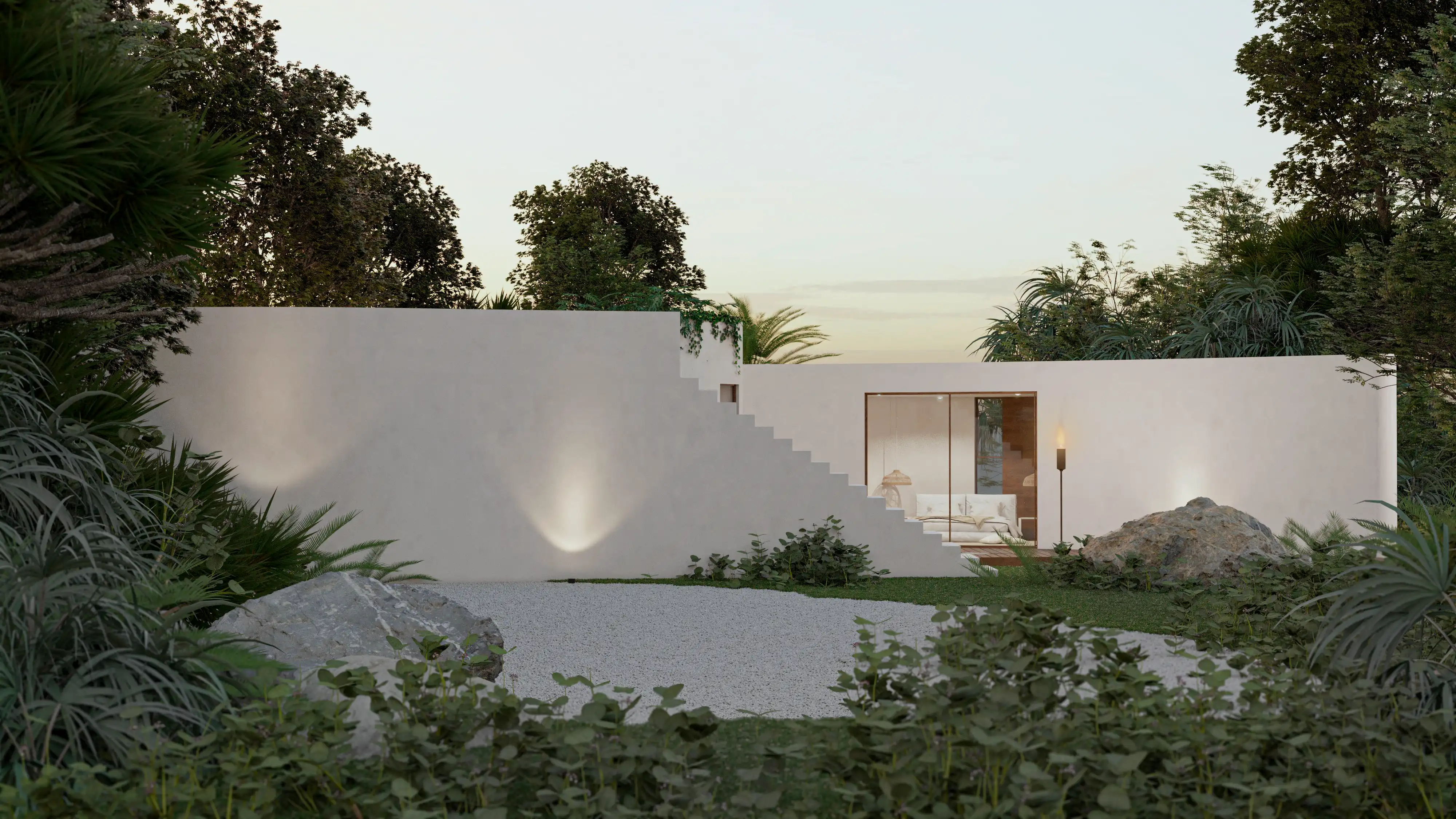 Jardín residencia
